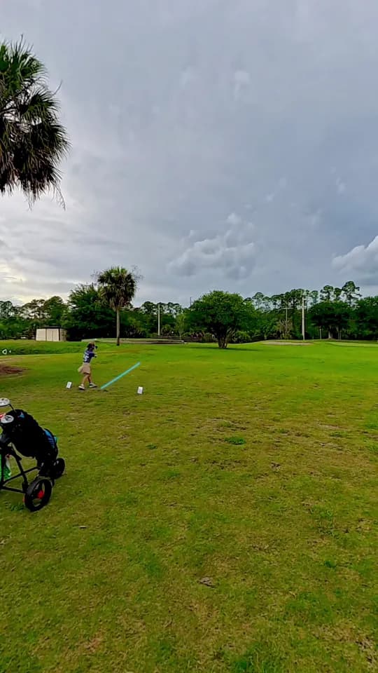 Golf Ball Tracer example: A traced range session