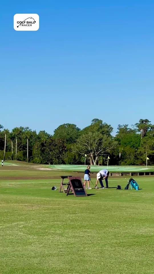 Real Golf Ball Tracer export with scoreboard and course map overlays